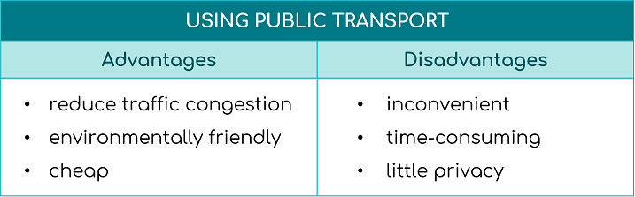 disadvantages of public transport