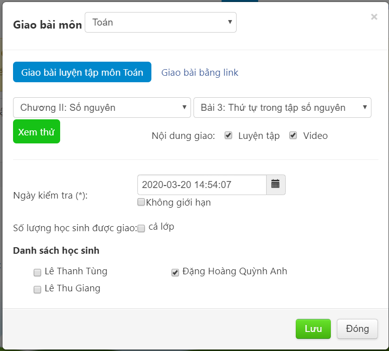 Học trực tuyến cùng OLM  Olm